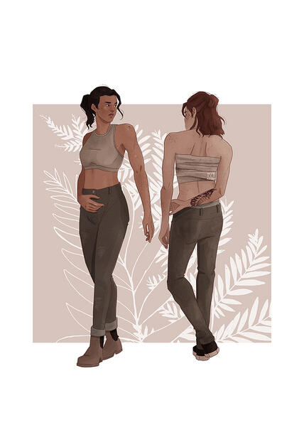 Dina and Ellie from Naughty Dog's "The Last of Us", 2022
